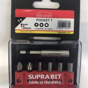 POCKET BIT KÉSZLET 7 PH2/PZ2/HEX3-6/HOLDER
